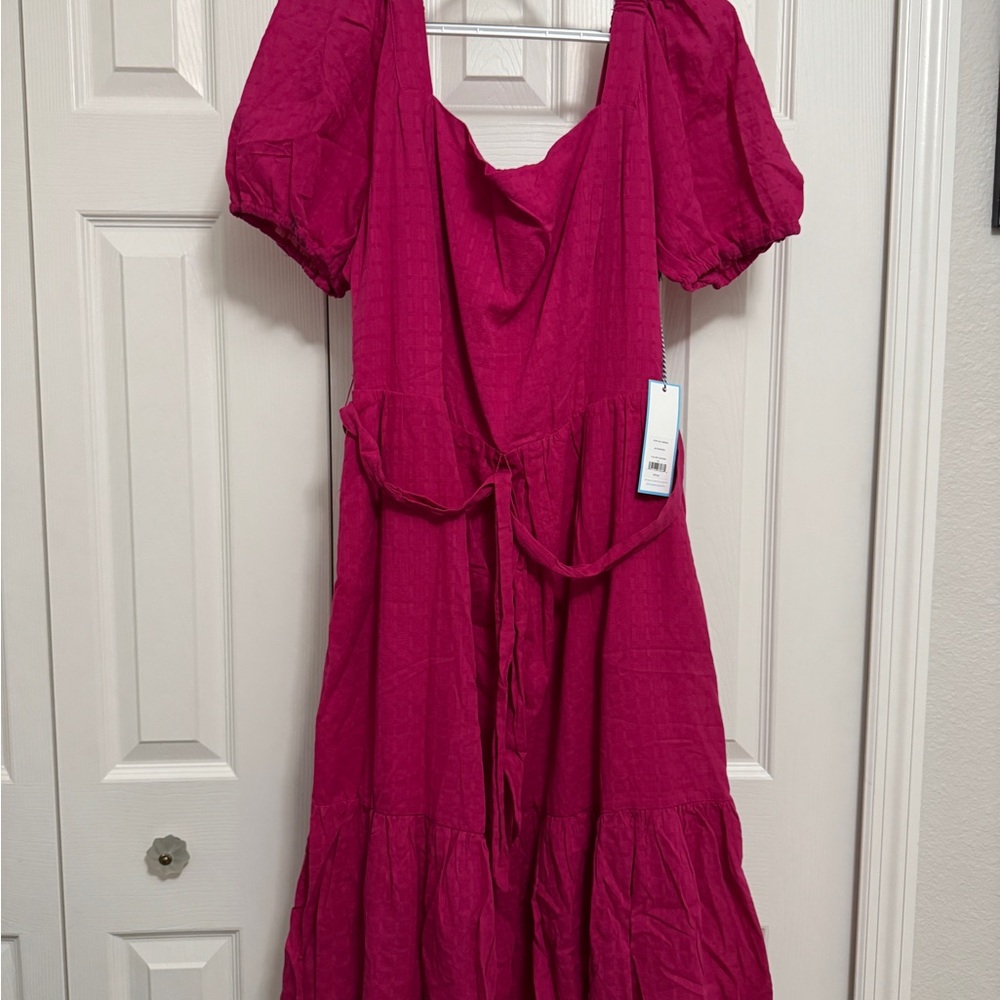 Draper James Puff Sleeve Dress Sz XL NWT
